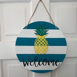Hand made Welcome sign